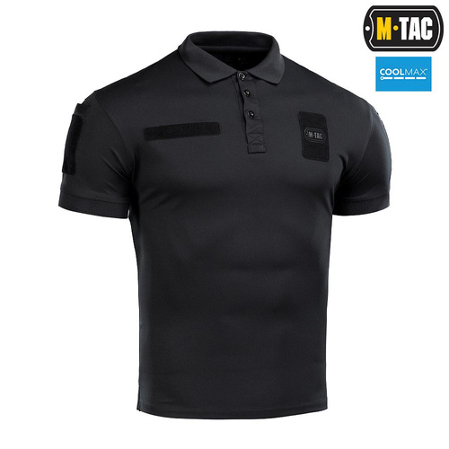 M-Tac - Polohemd Elite Tactical Coolmax - Schwarz - 80010002 - T-Shirts - Bekleidung