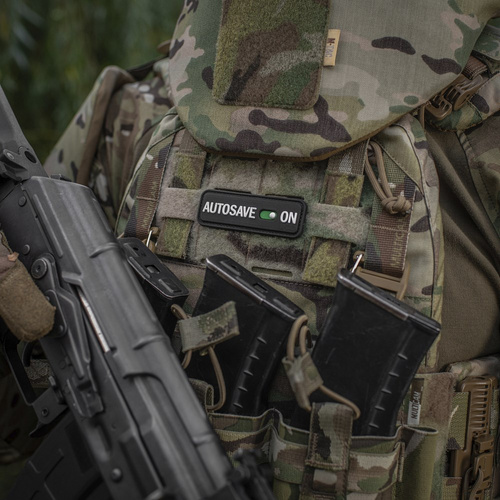 M-Tac - Moral Patch Autosave PVC - 3D - Schwarz - 51116702 - 3D PVC Morale Patches - Verschiedenes