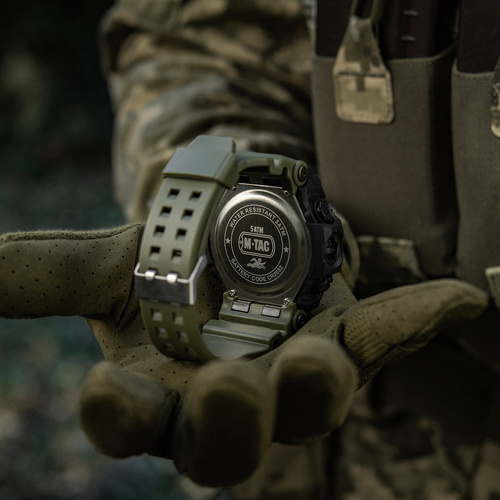 M-Tac - Taktische Uhr 2037 - LED - 5 ATM - Grün - 50007001 - Uhren - Verschiedenes