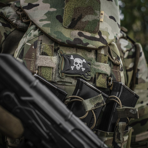 3D PVC Morale Patches - M-Tac - Jolly Roger Aufnäher - PVC - Olive Drab - 51116801