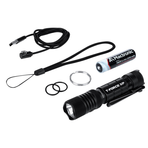 Mactronic - Taktische Taschenlampe T-Force XP - 2030 lm - 18650 3200 mAh - Schwarz - THH0211 - LED-Taschenlampen