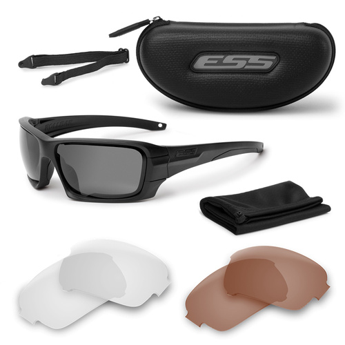 ESS - Rollbar Tactical Subdued Logo Kit - Schwarz - Clear / Smoke Gray - EE9018-05 - Sonnenbrille