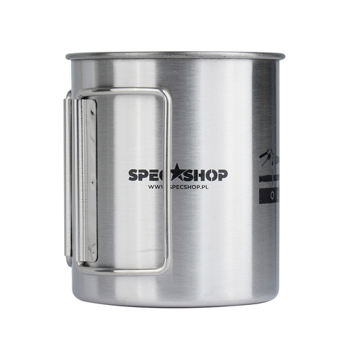 Verschiedenes Zubehör - SpecShop.pl - Stahlbecher - 450 ml - Silber