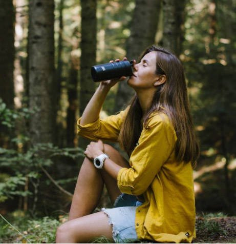 Esbit - Majoris Thermobecher Flip Top - 450 ml - Schwarz - MGF450TL-DG - Tassen & Thermoskannen