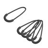 101 Inc - Reißverschlussring-Zieher - 5er-Pack - Schwarz - 359710-BK