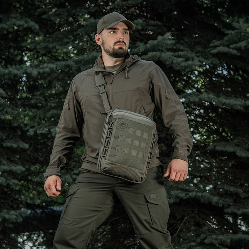 Laptoptaschen - M-Tac - Laser Cut Hex Umhängetasche - Cordura - Ranger Green - 10241023