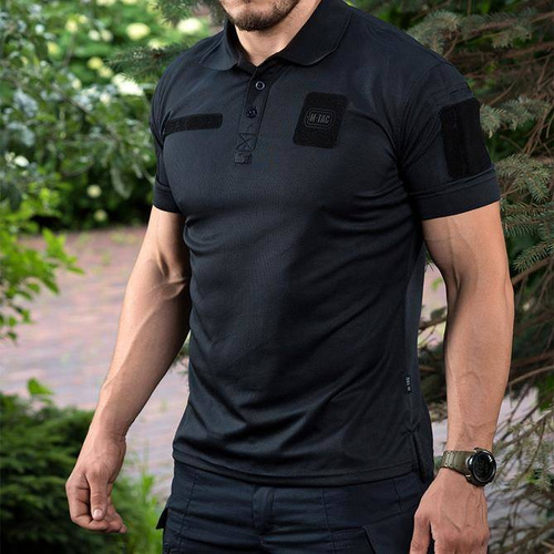T-Shirts - M-Tac - Polohemd Elite Tactical Coolmax - Dark Navy Blue - 80010015