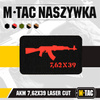 M-Tac - AKM 7,62 x 39 Lasergeschnittener Aufnäher - Schwarz/Rot - 51110233