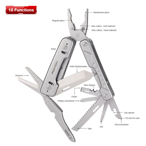 Multitools - Roxon - Multitool mit austauschbarer Klinge und Drahtschneider Phantom - S802 - Multitools