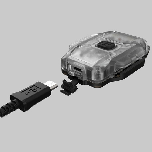 LED-Taschenlampen - Armytek - LED-Taschentaschenlampe Crystal WRB - Leuchtfeuer - 150 lm - Blau/Grau - F07202B