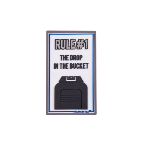 Silikon - PVC Patch - Regel#1 - Weiß - OD-RL1-RB-20 -  3D PVC Morale Patches