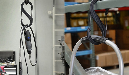 Nite Ize - S-Biner #8 Kunststoff schwarz Gate - Schwarz - SBP8-03-01BG - Kunststoffkarabiner - Outdoor