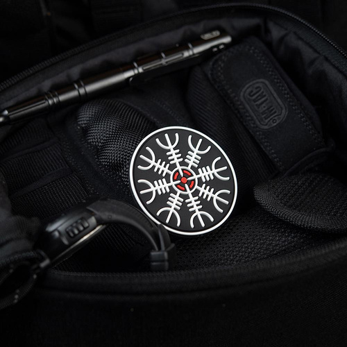 Verschiedenes - M-Tac - Egeshelm 3D PVC Aufnäher - Schwarz / Rot / Weiß - 51221233 - 3D PVC Morale Patches