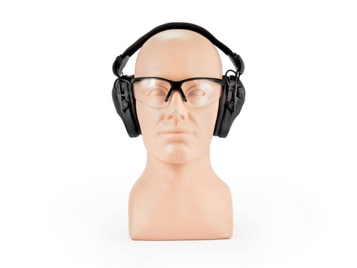 Ausrüstung - RealHunter - Set aus Active PRO Gehörschützern und Schutzbrille - Olive Green - Aktive Kopfhörer