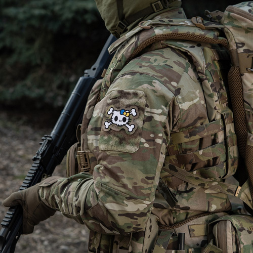 Verschiedenes - M-Tac – Kitty Patch – Stickerei – Gelbe und Blaue Schleife – MultiCam – 51387008 - Morale Patch