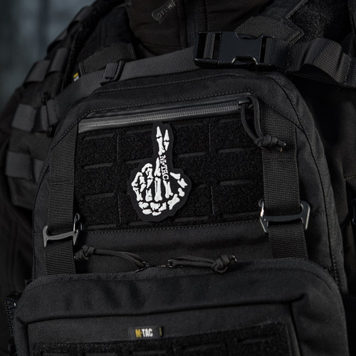 M-Tac – Crossed Fingers Patch – Stickerei – Schwarz – 51431002 - Andere - Verschiedenes