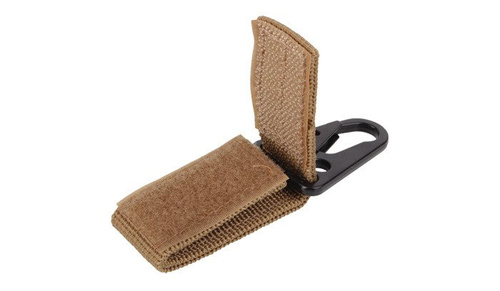 Andere - 101 Inc. - MOLLE Karabinerhaken mit Schlüsselanhänger - 2 Stück - Coyote - JF003