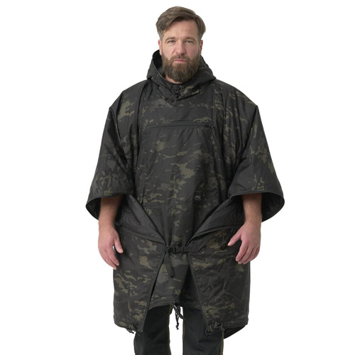 Helikon - Poncho Swagman Roll - Windpack - Climashield - MultiCam Black - PO-SMR-BL-0C - Ponchos - Regenumhänge