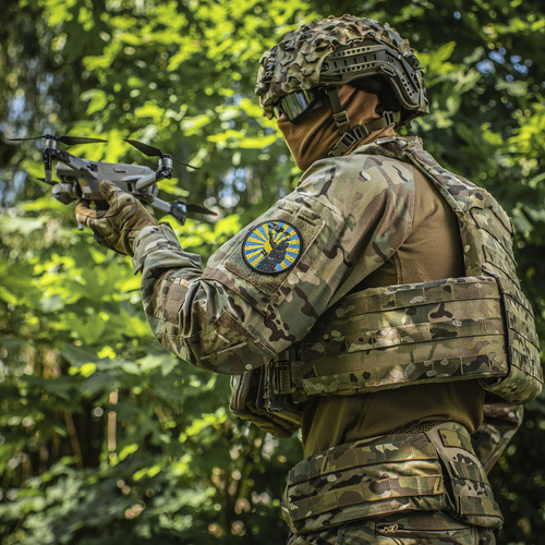 Verschiedenes - M-Tac – Aufnäher „Weg des Samurai“ – Stickerei – Gelb/Blau – 51426002 - Andere