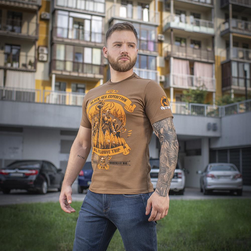 M-Tac - Black Sea Expedition T-Shirt für Männer - Coyote Brown - 80025017 - T-Shirts - Bekleidung