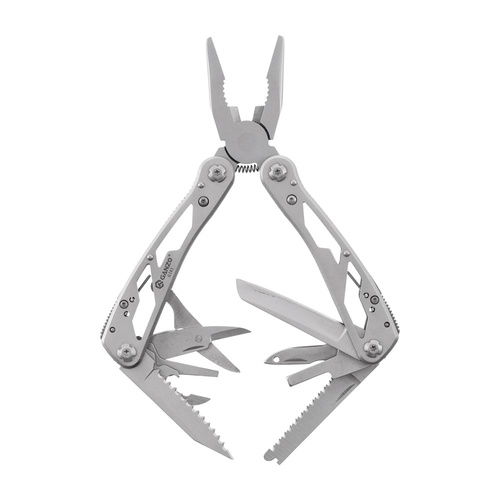 Ganzo - Kippwerkzeug mit Bitsatz - 24 Werkzeuge - Silber - G202 - Multitools