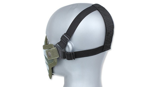 Gesichtsschutz - TMC - Strike Steel halbe Gesicht Maske - Wolf - OD Grün