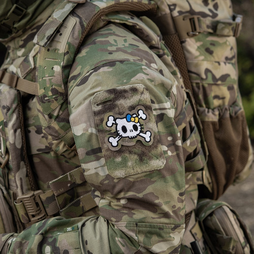 M-Tac – Kitty Patch – Stickerei – Gelbe und Blaue Schleife – MultiCam – 51387008 - Morale Patch