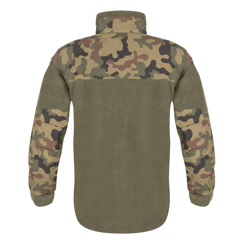 Helikon - Sweatshirt Fleece Infantry - Olive Green/PL Woodland - BL-INF-HF-18 - Fleece-Sweatshirts - Bekleidung