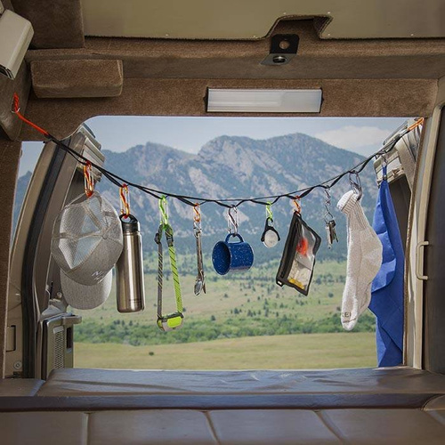 Nite Ize - Organisationssystem GearLine® Tactical - 10 x S-Biner + 2 x Gear Tie 12" - Coyote - GLN4-29-R8 - Nite Ize