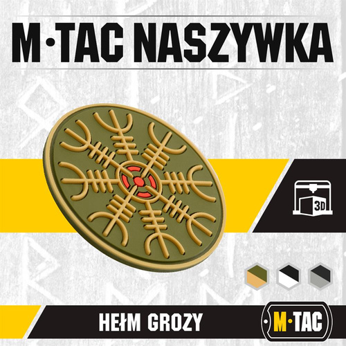 M-Tac - Egeshelm 3D PVC Aufnäher - Olive - 51221001 - 3D PVC Morale Patches - Verschiedenes
