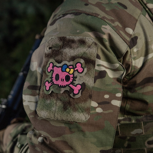 Verschiedenes - M-Tac – Kitty Pink Patch – Stickerei – Gelbe und Blaue Schleife – MultiCam – 51393008 - Morale Patch