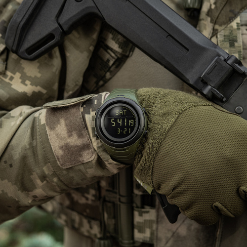 M-Tac - Taktische Uhr 2166 - LED - 5 ATM - Grün - 50008001 - Uhren