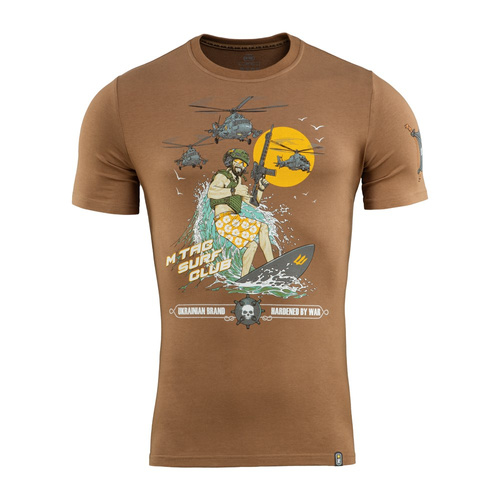 M-Tac - Surf Club T-Shirt - Coyote Brown - 80062017 - T-Shirts - Bekleidung