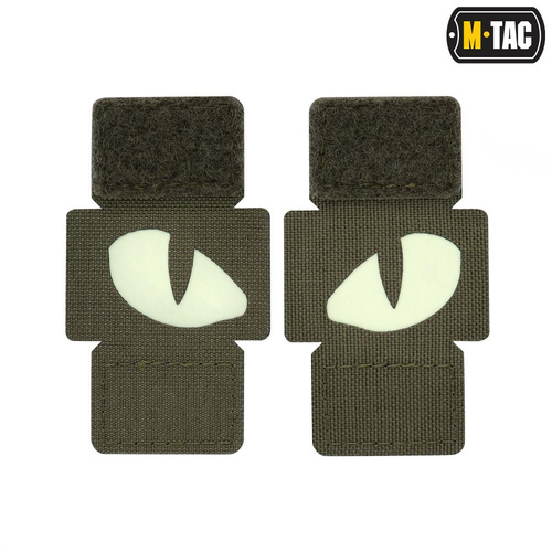M-Tac - Tiger Eyes Laser Cut Reflektierende Flecken - Paar - Ranger Green - 51140023 - Andere