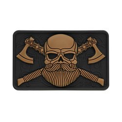 M-Tac - 3D-Emblem - Bearded Skull - Schwarz / Coyote - 51113205