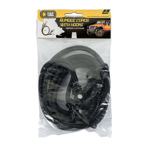 Outdoor - M-Tac - Elastische Schnur mit Haken - Schwarz - YL202107001 - Andere