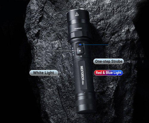 Outdoor - NEXTorch - Taktische LED-Taschenlampe P84 - 21700 4800 mAh - 3000 lm - Schwarz - NEXT-P84 - LED-Taschenlampen