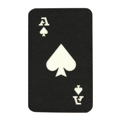 M-Tac - Militär-Patch Ace of Spades - Cordura 500D - Schwarz / Fluoreszierend - 51109299