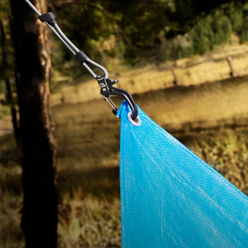 Stahlkarabiner - Nite Ize - Flexibles Seil mit CamJam SlideLock - Aluminium - Schwarz - CJSLB5-01-R3