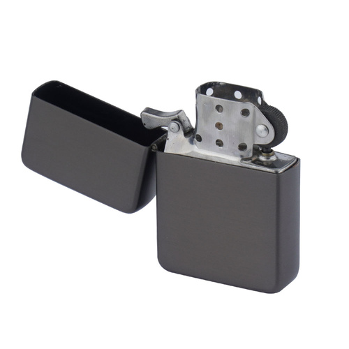 Feuer - Tasman - Benzinfeuerzeug - Black Nickel - Q310017