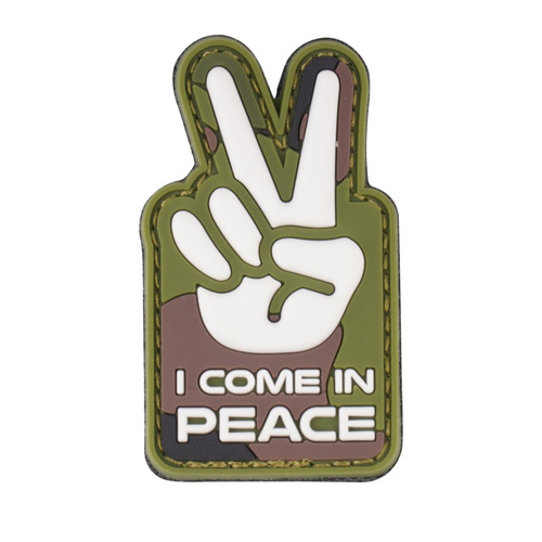 101 Inc. - 3D-Aufnäher - Ich komme in Frieden - Woodland - 444130-7357 -  3D PVC Morale Patches