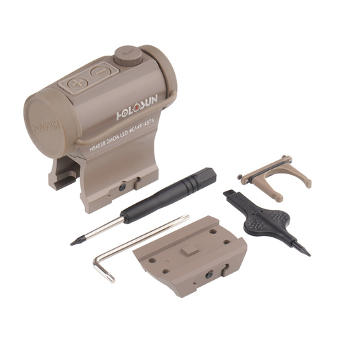 Holosun Kollimatorvisiere - Holosun - Rotpunkt-Kollimator HS403B - 2 MOA - FDE - HS403B-FDE