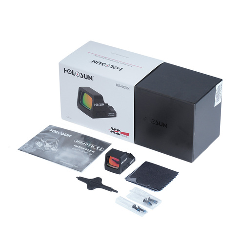 Holosun Kollimatorvisiere - Holosun - Kollimator HS407K Offene Reflex SubCompact Pistole Visier - Schwarz - HS407K X2