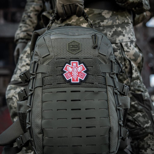 Verschiedenes - M-Tac - Sanitäter Gesticktes Medizinisches Abzeichen Paramedic - Schwarz - 51432002 - Blutgruppe & Medic