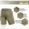 M-Tac - Aggressor Tactical Shorts - Polycotton - Rip-Stop - Dark Olive - 20018048