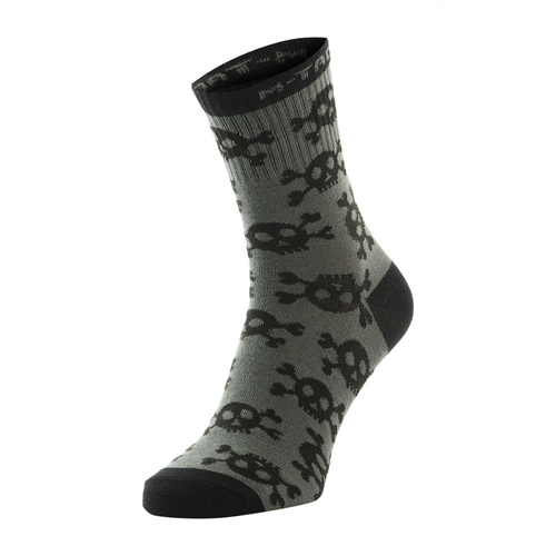 M-Tac - Mk.3 Sommersocken - Pirate Skull - Olive - 30903901 - Socken