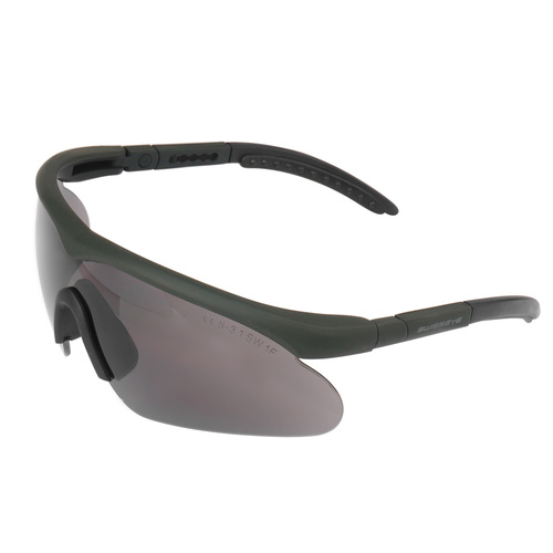 Ballistische Brillen - Swiss Eye - Ballistische Brille Raptor mit Visierset - Rubber Green - 10163