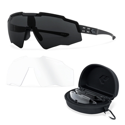 Gatorz - Ballistische Brille Blastshield B2 - ANSI Z87+ - Zwei Visiere - Anti-Beschlag - GZ-16-396 - Ballistische Brillen