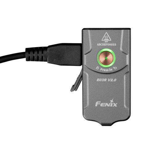 Outdoor - Fenix - Taktische Taschenlampe PD36R Pro LED mit 5000 mAh Akku + E03R V2.0 Schlüsselring Taschenlampe - 2800 lm - Schwarz/Grau - PD36R Pro+E03R grey - LED-Taschenlampen