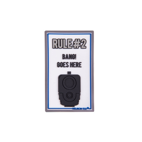 Silikon - PVC Patch - Regel#2 - Weiß - OD-RL2-RB-20 -  3D PVC Morale Patches